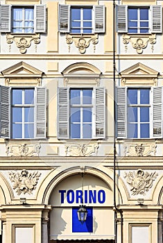 Piazza San Carlo in Turin (Torino) baroque architecture