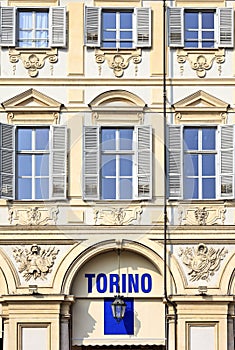 Piazza San Carlo in Turin (Torino) baroque architecture photo