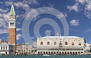 Piazza San Marco against a beautiful sky, Venice, Italy