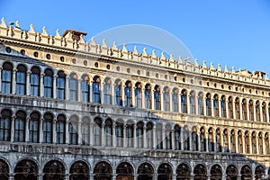 Piazza San Marco with Campanile, Basilika San Marco and Doge Palace. Venice, Italy