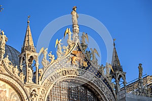 Piazza San Marco with Campanile, Basilika San Marco and Doge Palace. Venice, Italy