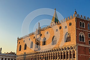 Piazza San Marco with Campanile, Basilika San Marco and Doge Palace. Venice, Italy