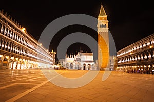 Piazza San Marco at night