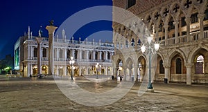 Piazza San Marco at night, Venice.