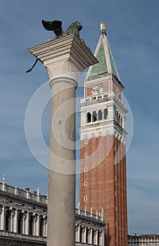 Piazza San Marco St Mark`s Square, Venice, capital of the Veneto region, a UNESCO World Heritage Site, northeastern Italy