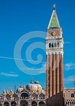 Piazza San Marco St Mark`s Square, Venice, capital of the Veneto region, a UNESCO World Heritage Site, northeastern Italy