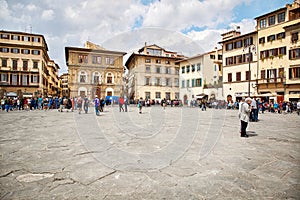 Piazza Santa croce, Florence, Italy