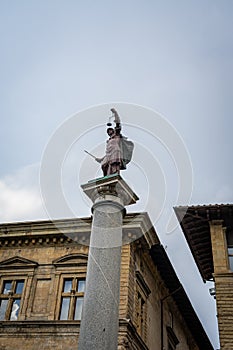 Piazza Santa Trinita in Florence, Italy