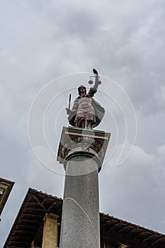 Piazza Santa Trinita in Florence, Italy