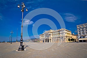 Piazza Unita d Italia square in Trieste view photo