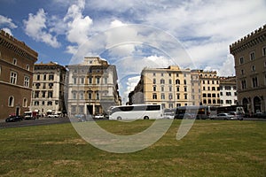 Piazza Venezia in Rome, Italy