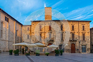 Piazza Ventidio Basso in Italian town Ascoli Piceno