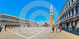 Piazzetta San Marco with Doge's Palace and Campanile, Venice, Italy