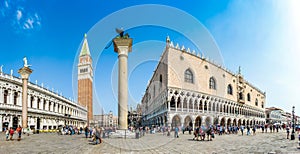 Piazzetta San Marco with Doge's Palace and Campanile, Venice, Italy