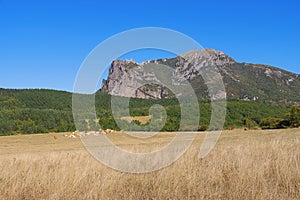 Pic de Bugarach in southern France photo