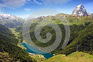 The Pic du Midi d`Ossau in the French Pyrenees.