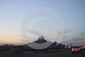 Picacho Peak silhouette 5403