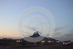 Picacho Peak silhouette 5407