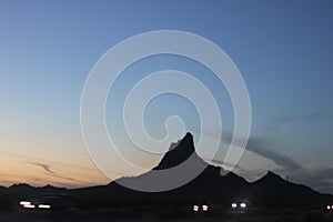 Picacho Peak silhouette 5421