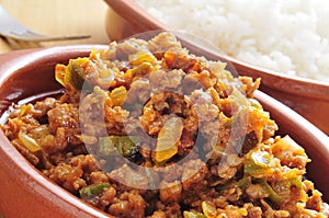 Picadillo, traditional dish in many latin american countries