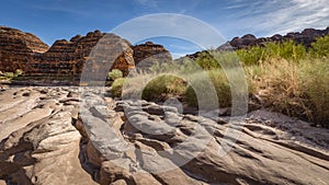 Piccaninny Creek in the dry season, in the Bungle Bungle Ranges, Purnululu World Heritage Listed National Park