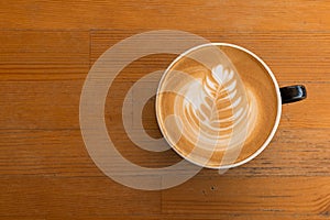 Piccolo Latte art in a cup topping beautiful heart art from milk