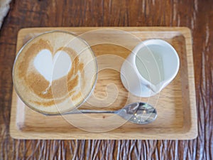 Piccolo latte coffee, signature cup. A ristretto shot 15 â€“ 20
