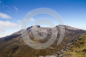 Pichincha volcano in nearby of Quito, Ecuador