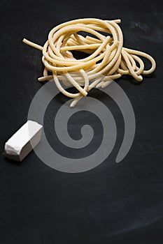 Pici on a Chalkboard