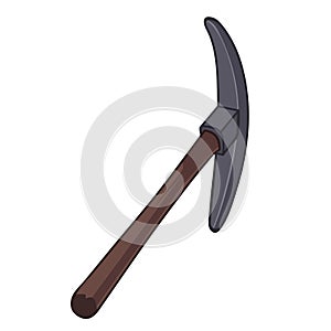 Pick axe isolated illustration