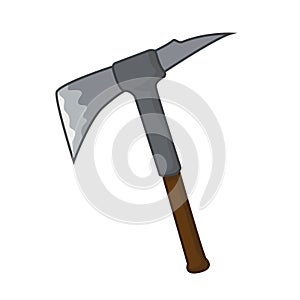 Pick axe isolated illustration