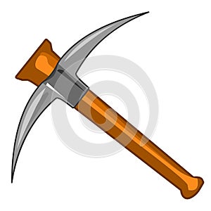 Pick axe isolated illustration