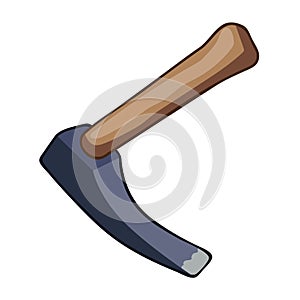 Pick axe isolated illustration