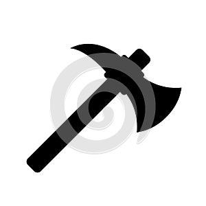 Pick axe work instrument vector icon