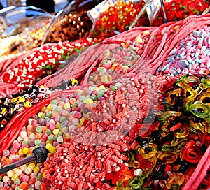 Pick n Mix Sweet Stall at a market