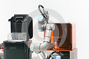 Pick and place, insertion, quality testing or machine tending robot arm