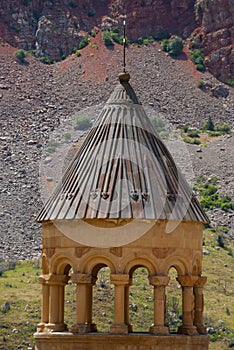 Pick of Surb Astvatsatsin Church of Noravank complex in Vayots Dzor Province, Armenia