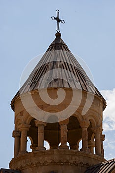 Pick of Surb Astvatsatsin Church of Noravank complex in Vayots Dzor Province, Armenia