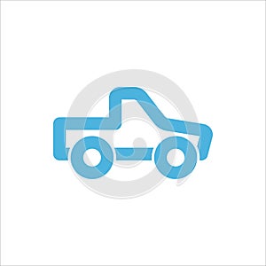 Pick up car icon flat vector logo design trendy