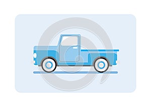 pick up car. Vector illustration decorative design