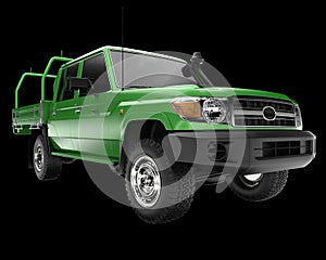 Pick-Up Truck isolated on background. 3d rendering - illustration