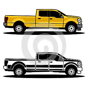 Pick up truck logo