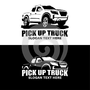 Pick up truck logo design