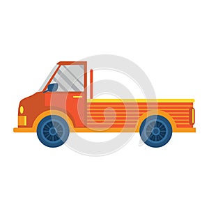 pick-up truck. Vector illustration decorative design