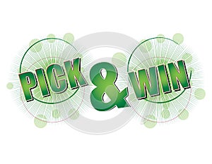 Pick and Win green