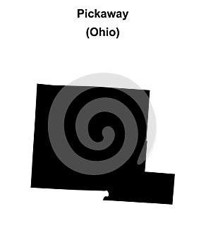 Pickaway outline map