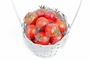 Picked tomatoes Isolated on white background