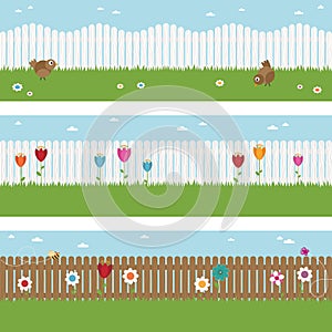 Picket fence banners