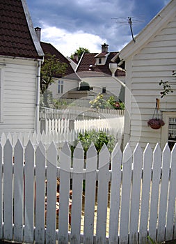 Picket fence - bergen, norway