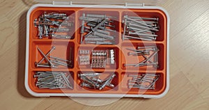 Picking screws for DIY work at home